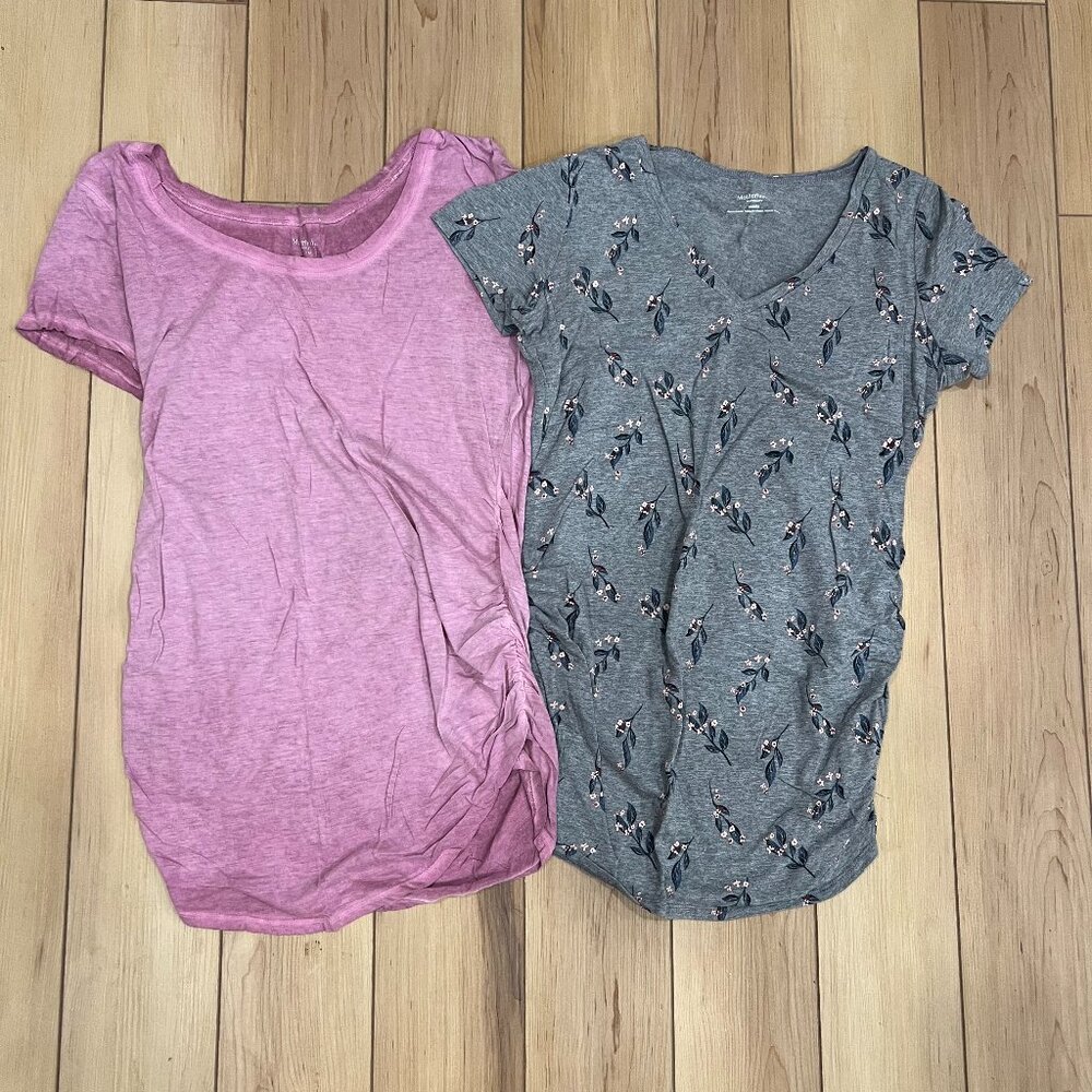 Motherhood Maternity Short Sleeve Top Bundle